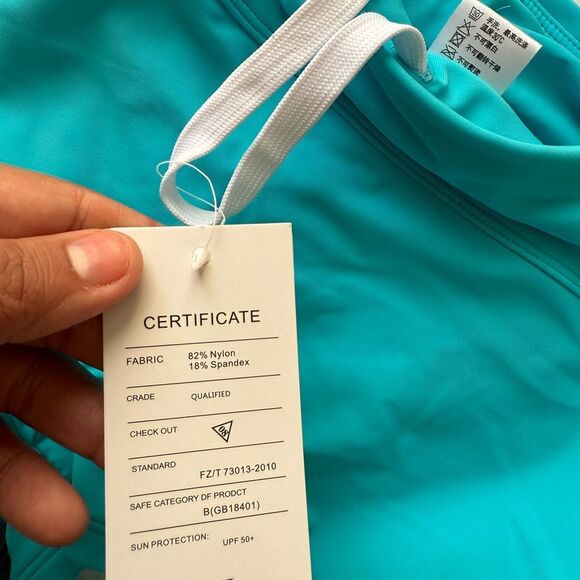 Women's Blue Swim Shorts - Picture 5 of 5